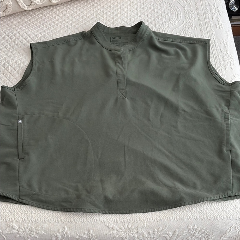 Figs scrub top 3XL Olive Green Sleeveless Boxy Top